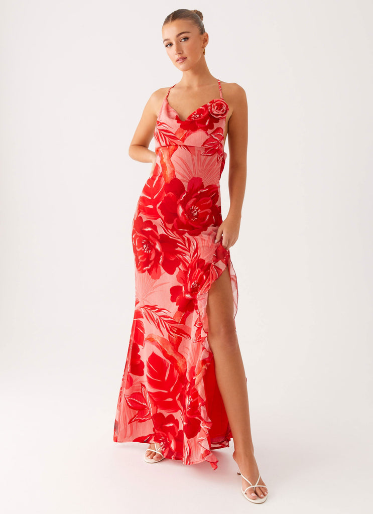 First Class Maxi Dress - Sicily Sunsets Print