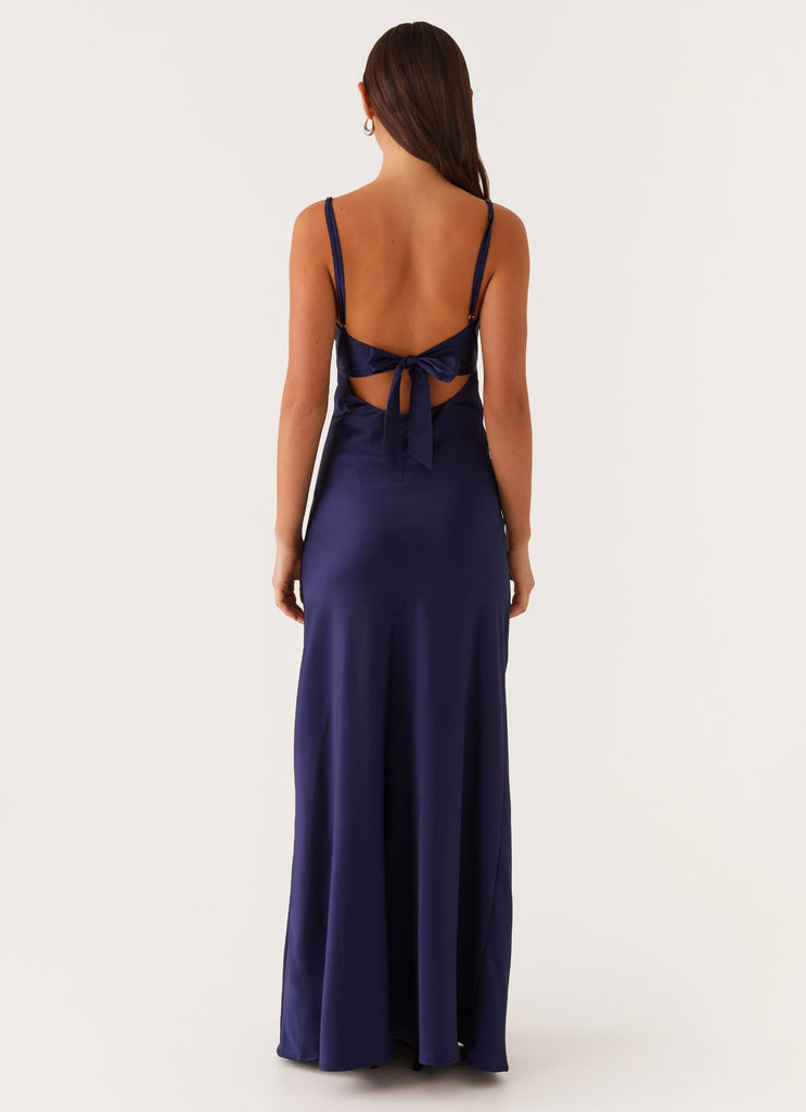 Flora Satin Maxi Dress