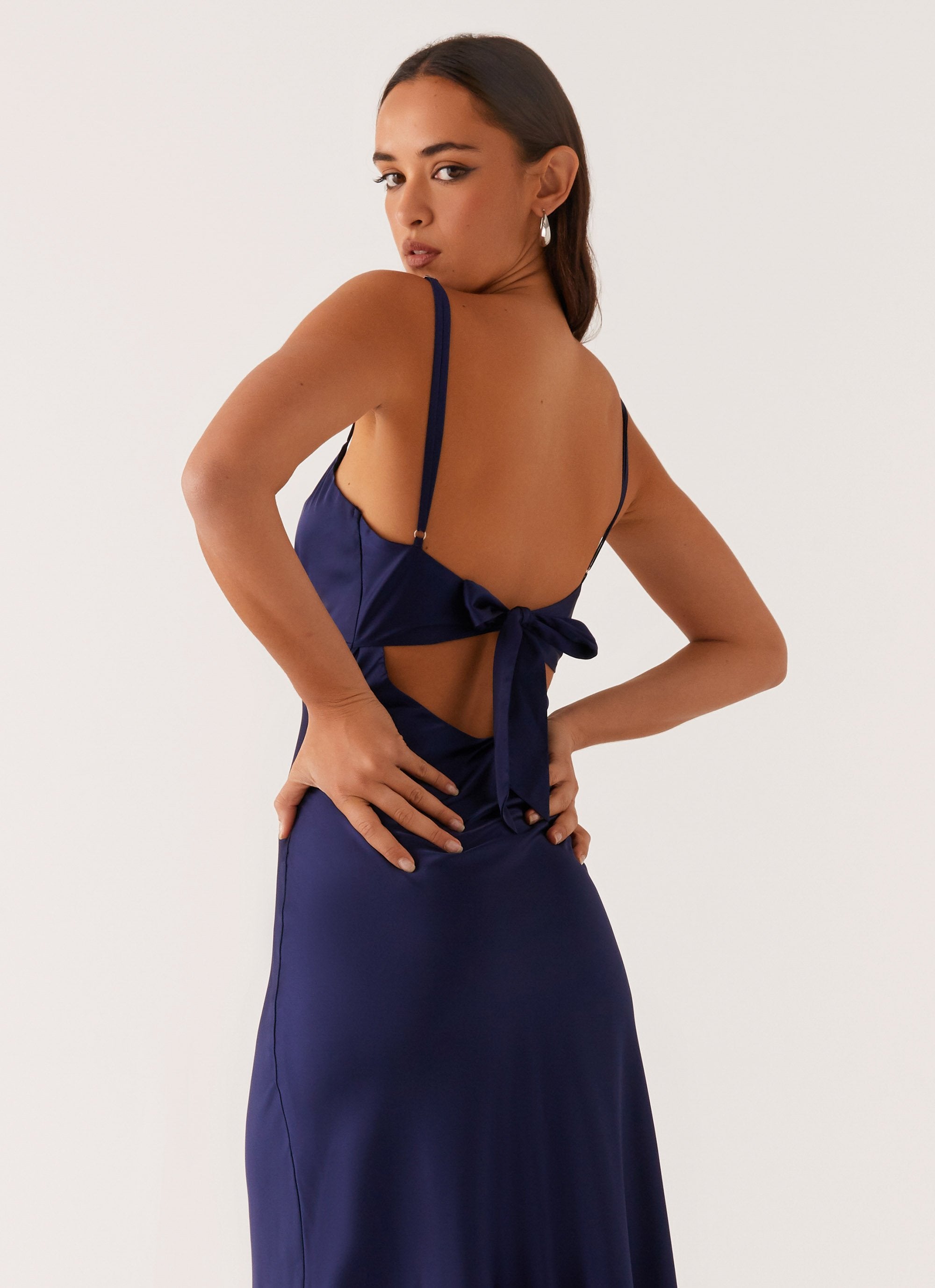 Flora Satin Maxi Dress