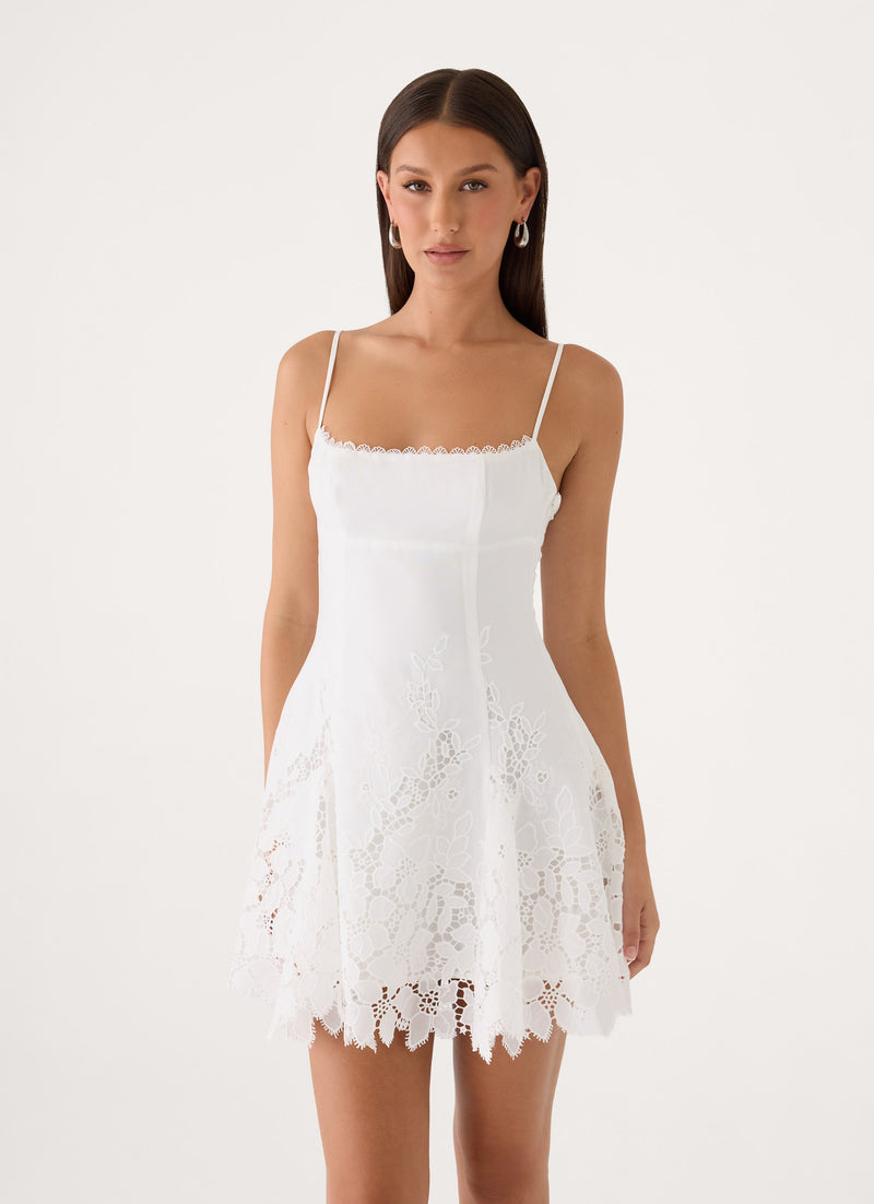 Florine Mini Dress  - White