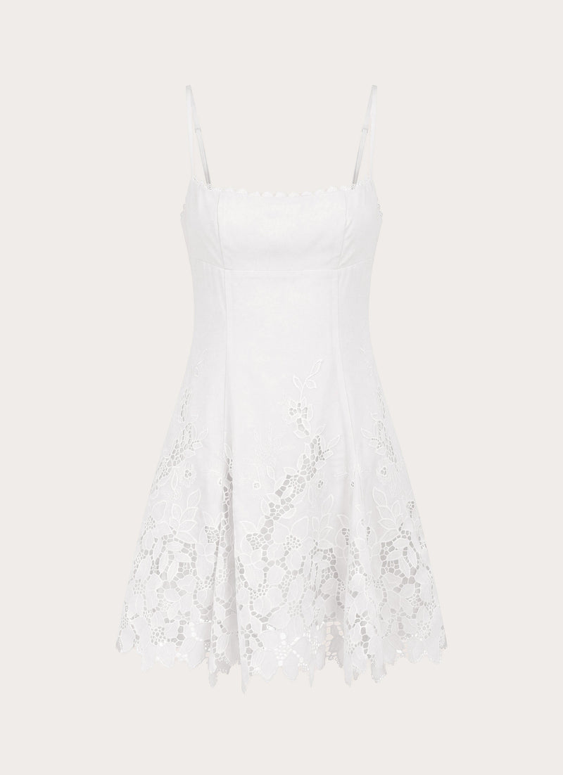 Florine Mini Dress  - White