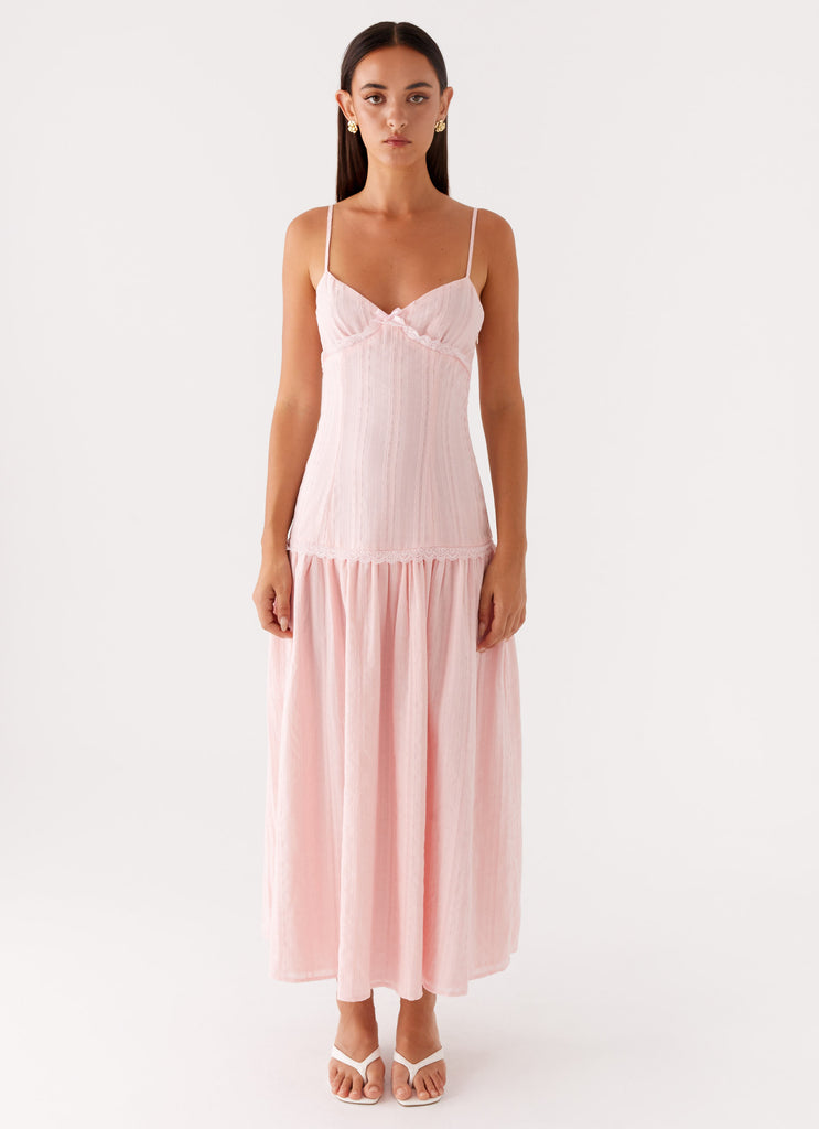 Found You Midi Dress Pink 1 Peppermayo