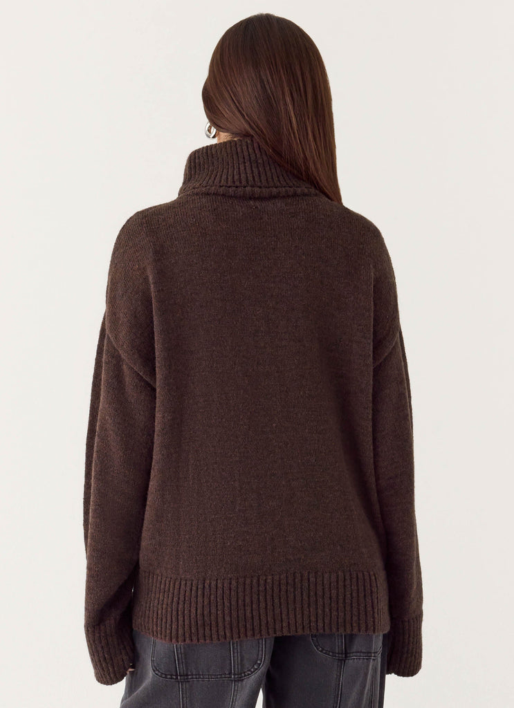 Gabrielle Knit Sweater - Chocolate