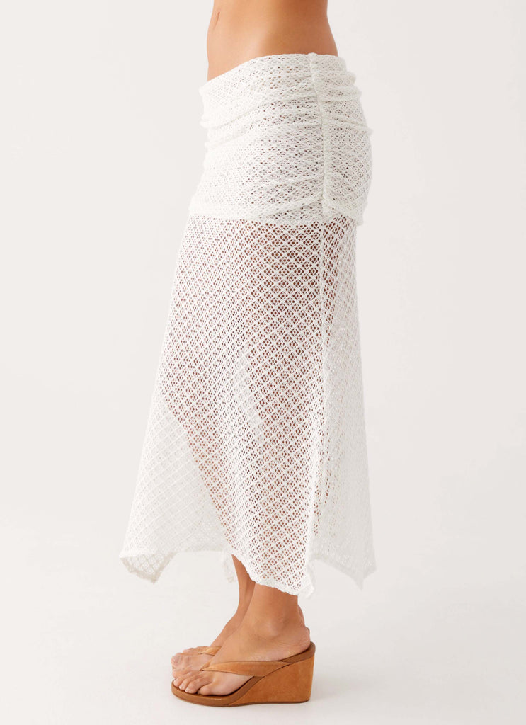 Genesis Midi Skirt White 5 Peppermayo