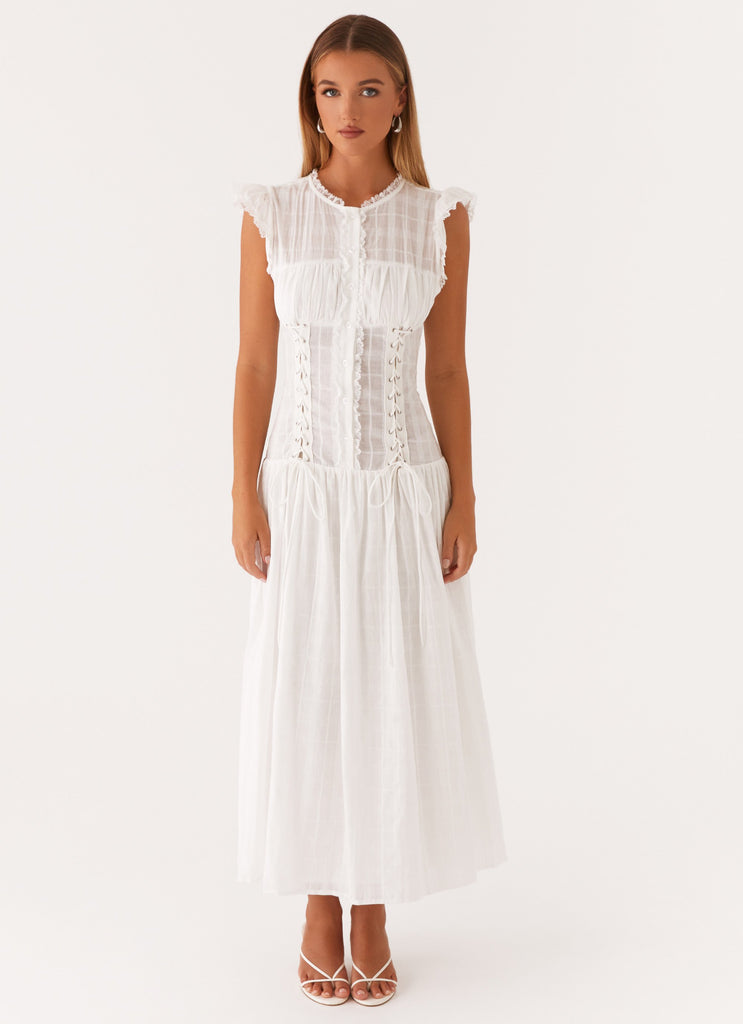 Genevieve Midi Dress - White