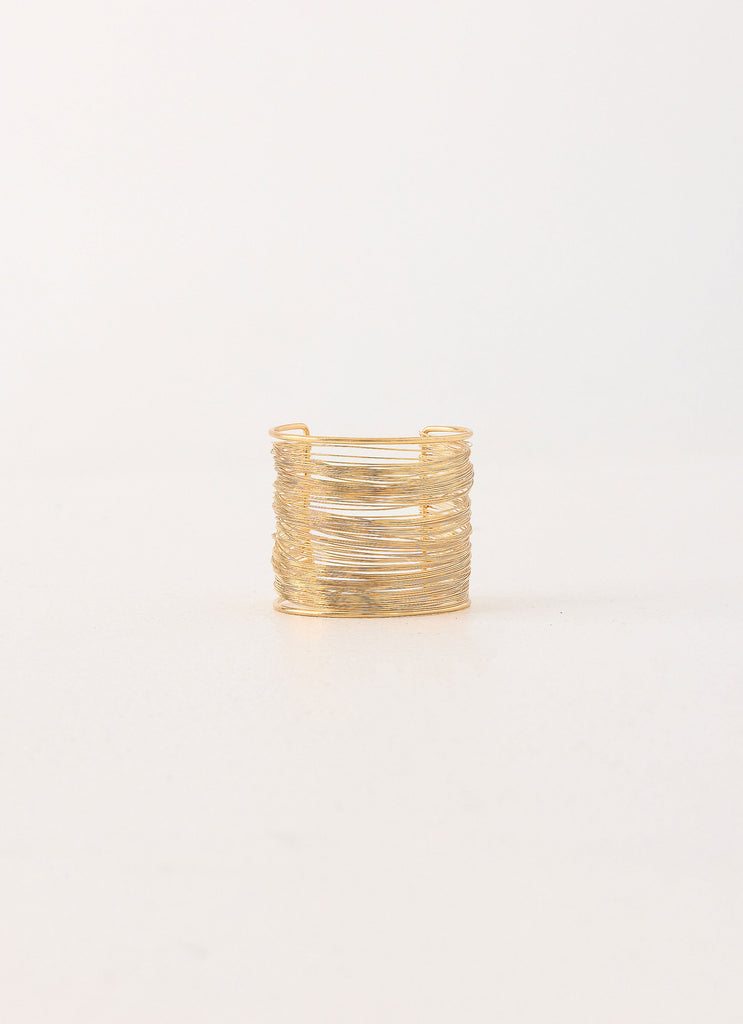 Golden Blur Arm Cuff - Gold