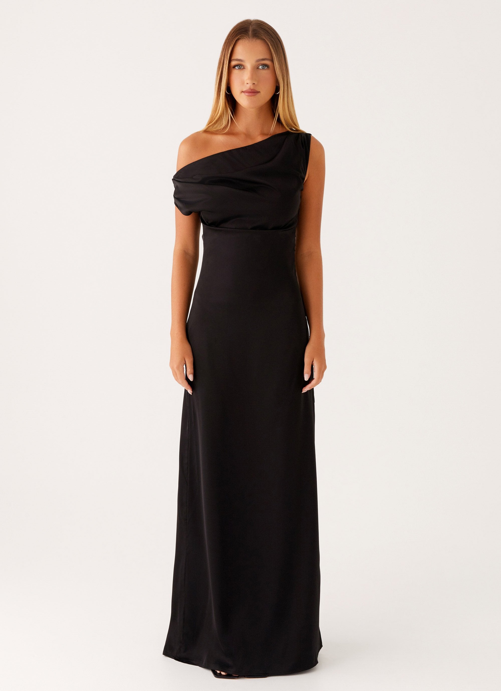 Heart Of Glass Satin Maxi Dress
