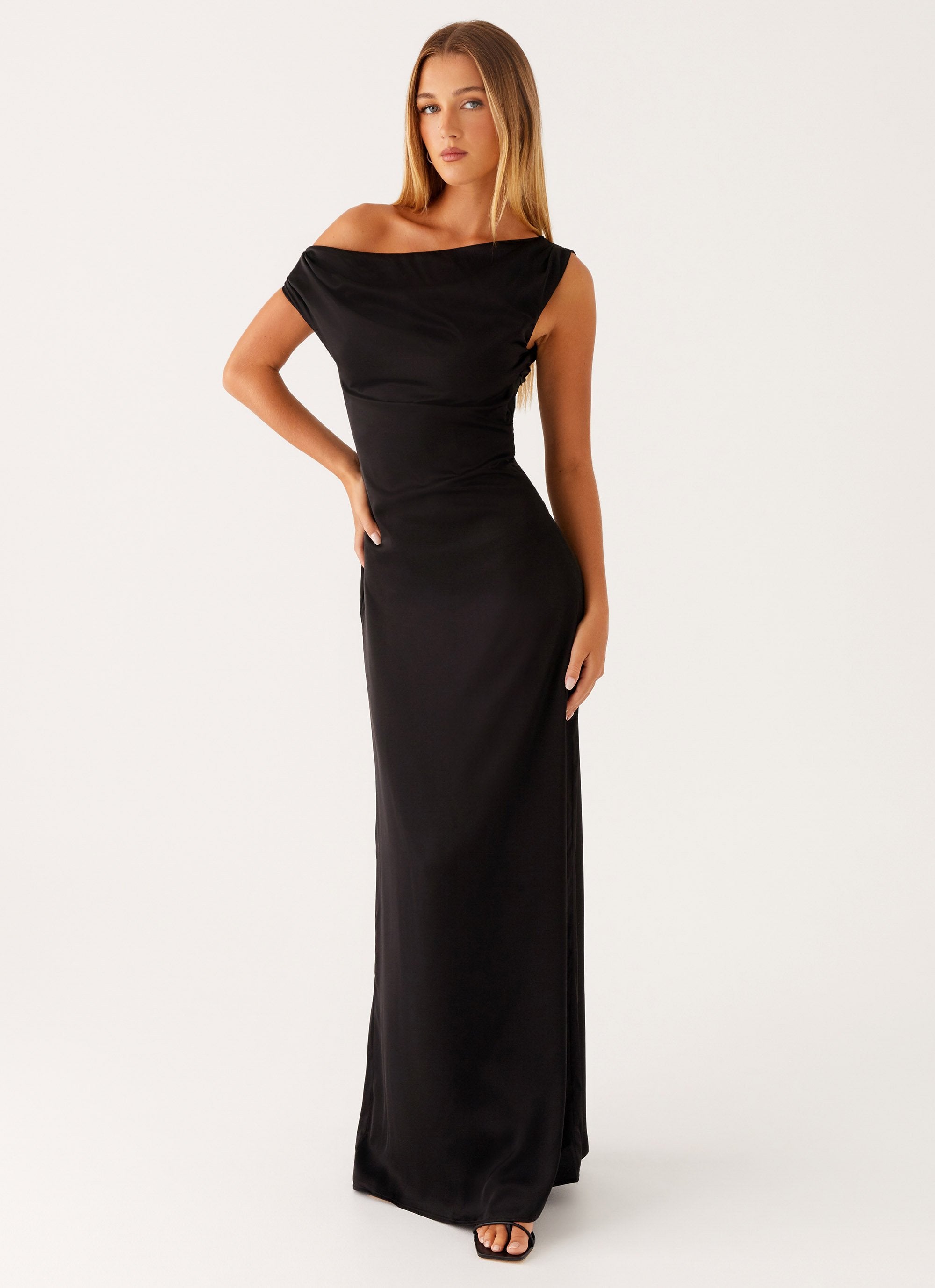 Heart Of Glass Satin Maxi Dress