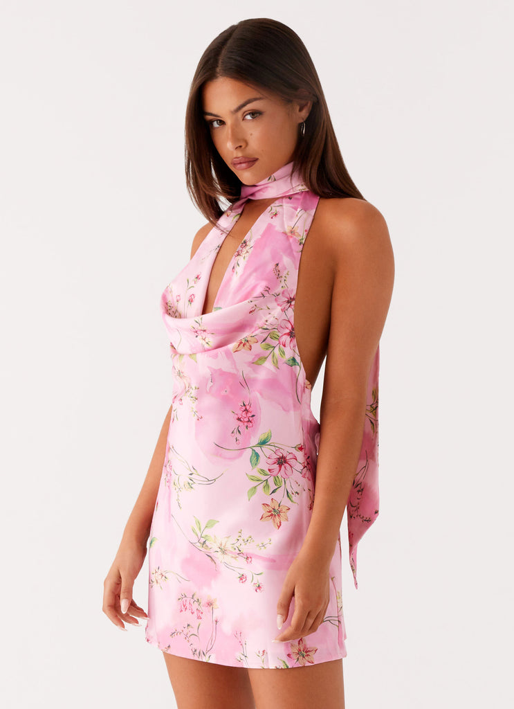 Heidi Mini Dress - Pink Floral Peppermayo UK Heidi Mini Dress - Pink Floral Peppermayo UK