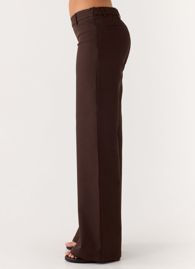 Hot as Ice Low Rise Pants - Chocolate