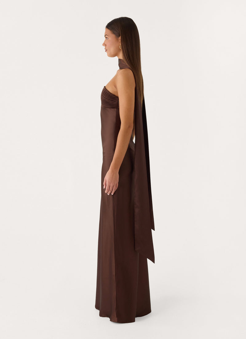 Hush Maxi Dress - Chocolate