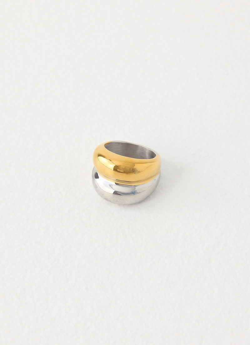 Hushed Tone Ring - Gold/Silver