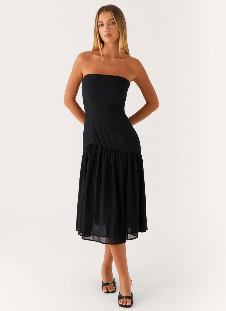 Imagination Strapless Midi Dress