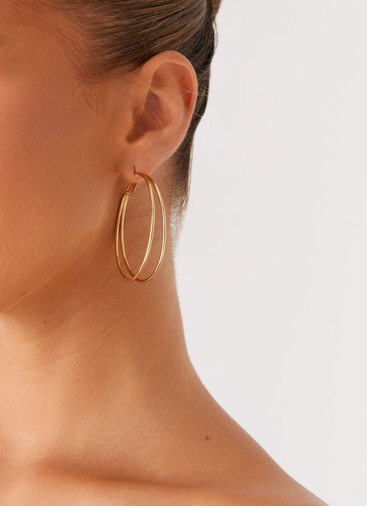 Isabetta Hoop Earrings Gold 4