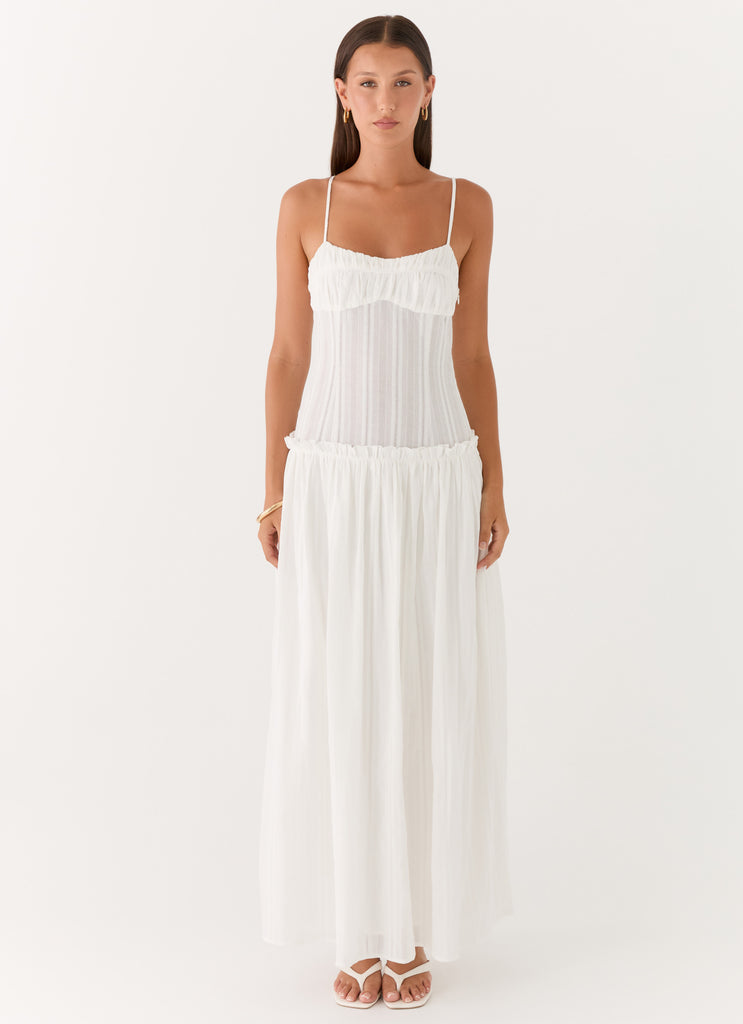 Jacinda Drop Waist Maxi Dress - Ivory