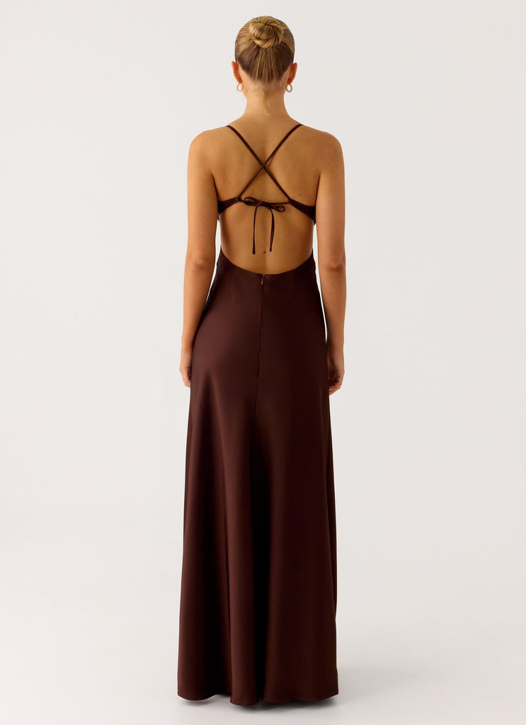 Joanie Maxi Dress - Chocolate
