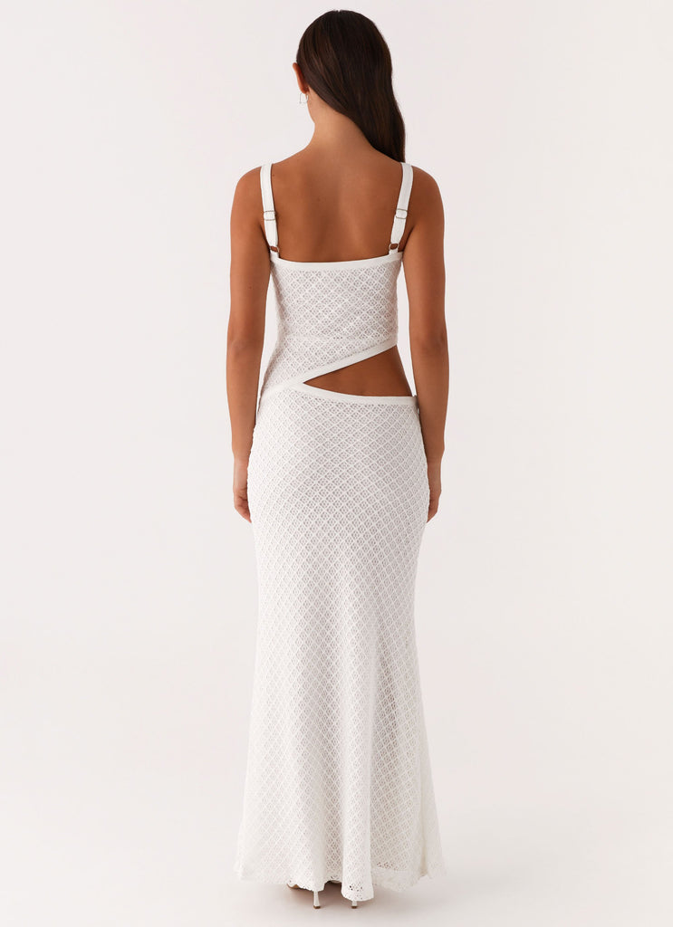 Jocelyn Maxi Dress - White Crochet