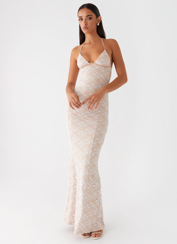 Jolina Lace Maxi Dress - White