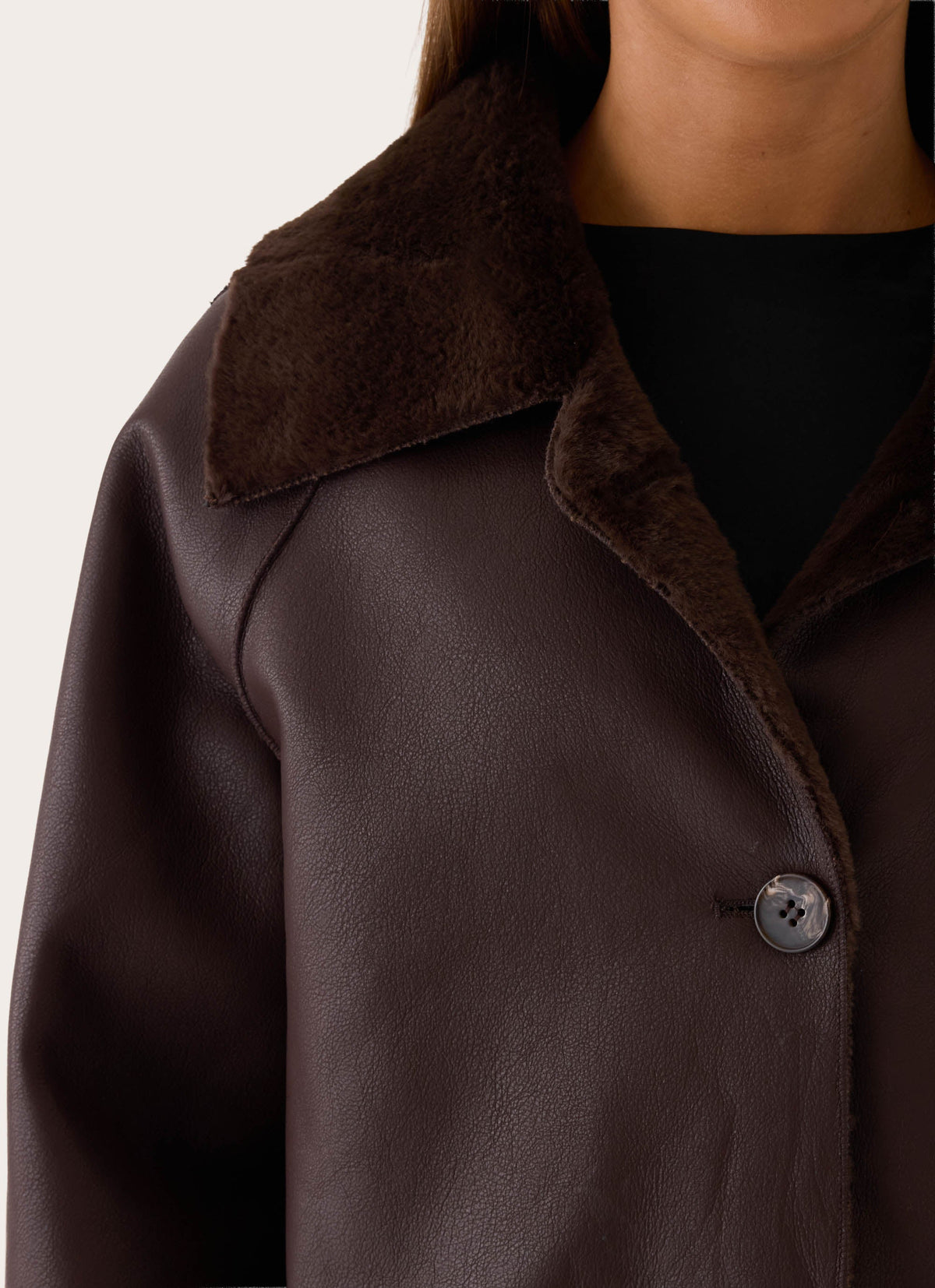 Kaelyn Reversible Jacket - Dark Chocolate