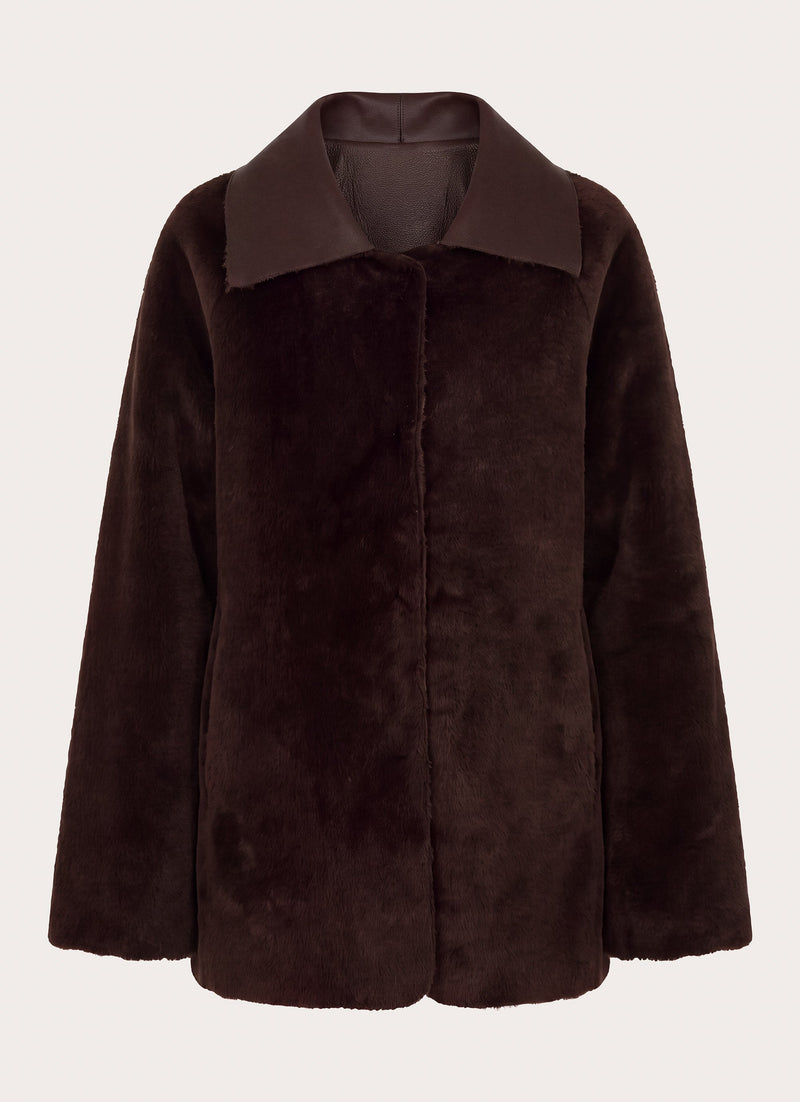 Kaelyn Reversible Jacket - Dark Chocolate