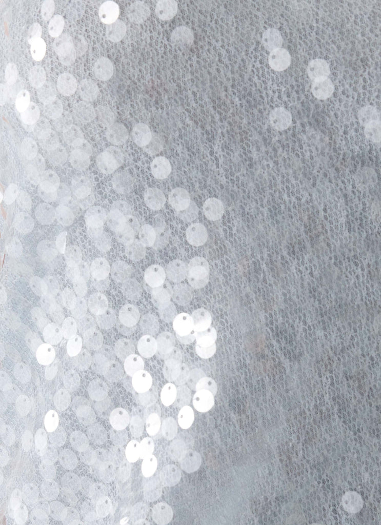 Kaida Sequin Maxi Dress - Misty Blue