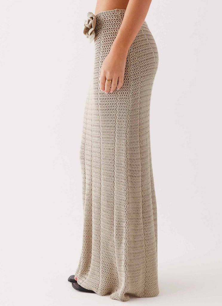 Womens That Girl Maxi Dress  in the colour  Ivory in front of the colour light grey