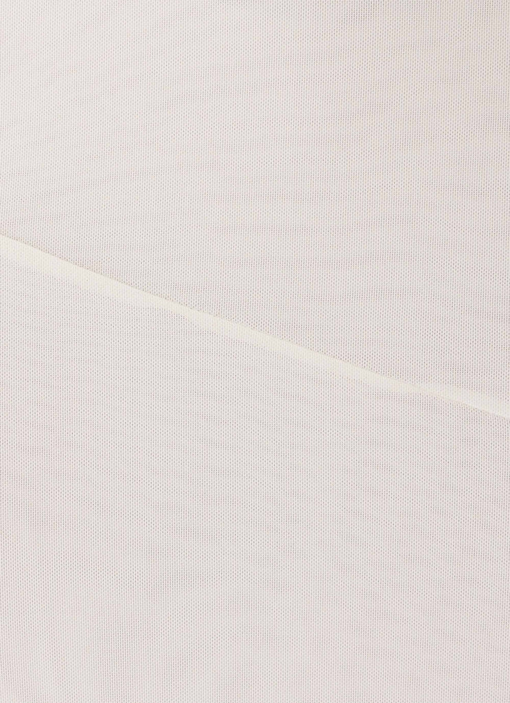 Kerrie Hanky Midi Skirt - White