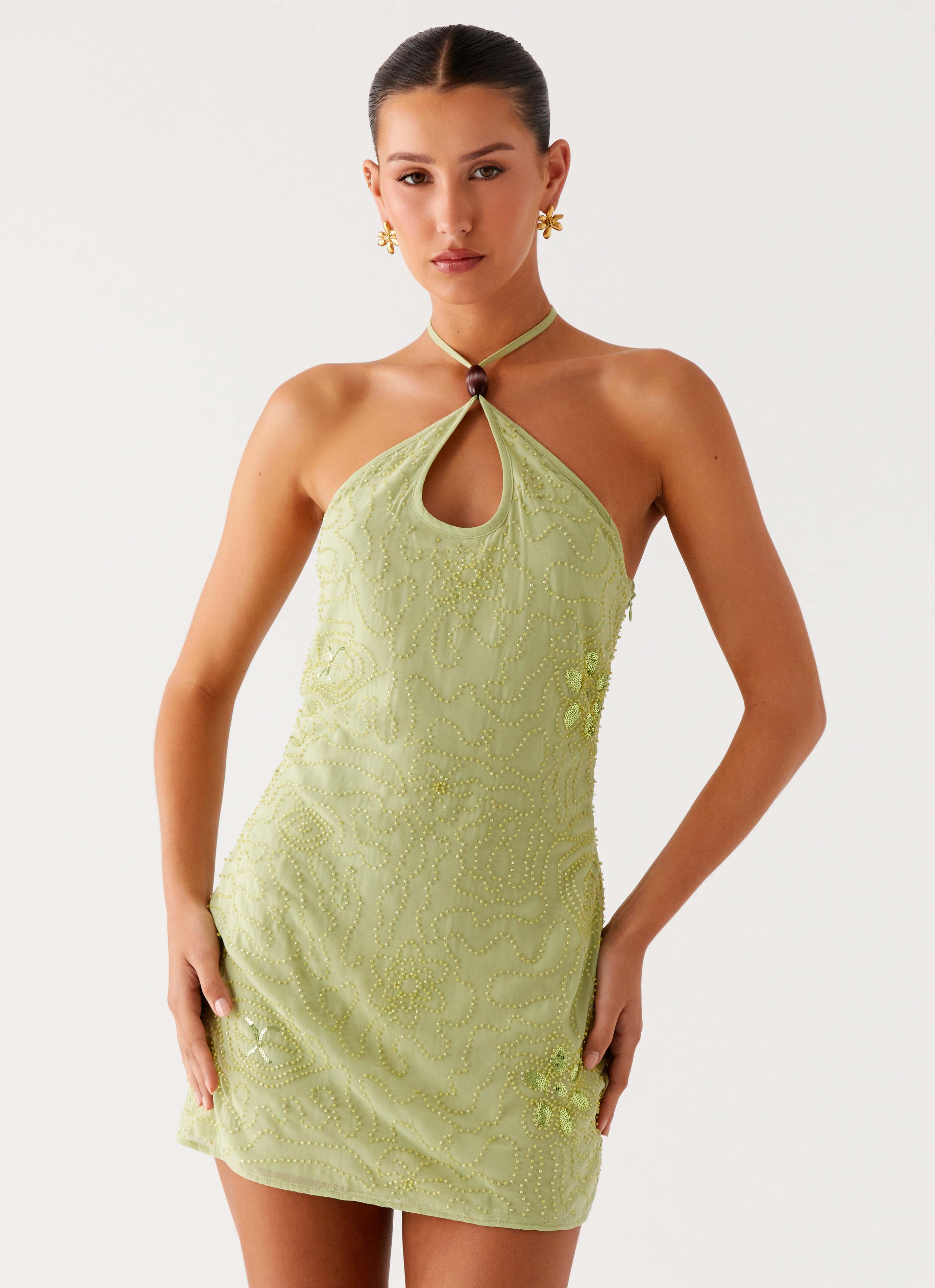 Kiara Beaded Mini Dress