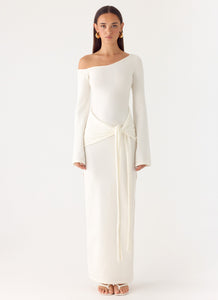 Kova Knit Maxi Dress - White