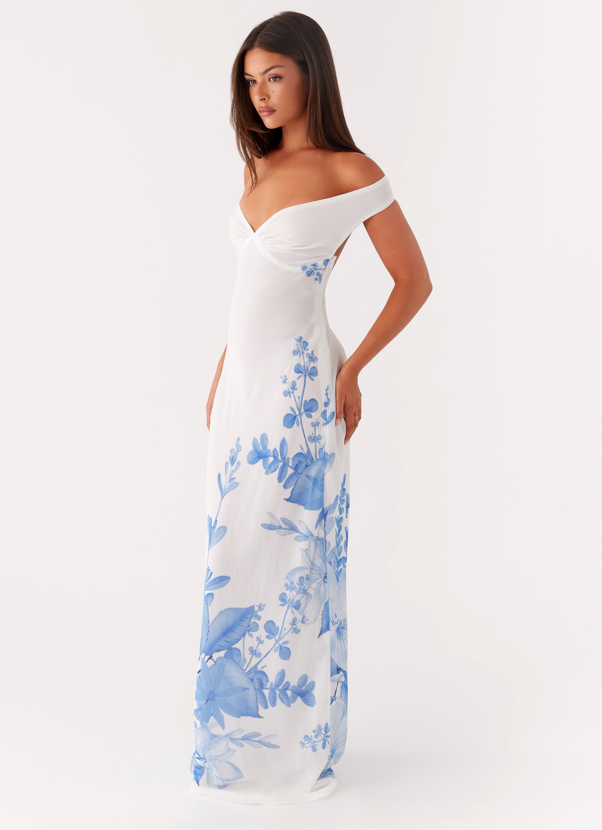 Krissa Maxi Dress - Blue Floral – Peppermayo UK