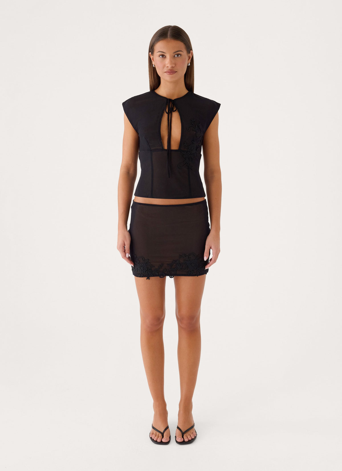 Lace Daydreams Top - Black