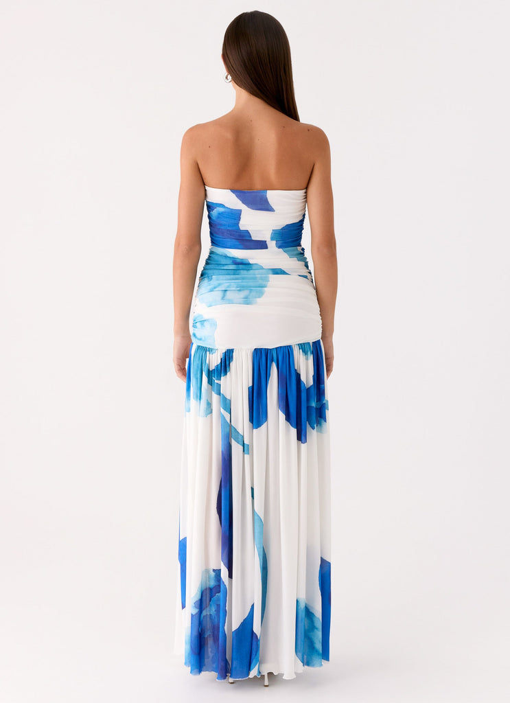 Laidee Maxi Dress - Cerulean Bloom