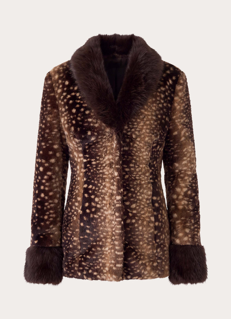Lanaila Faux Fur Jacket - Deer