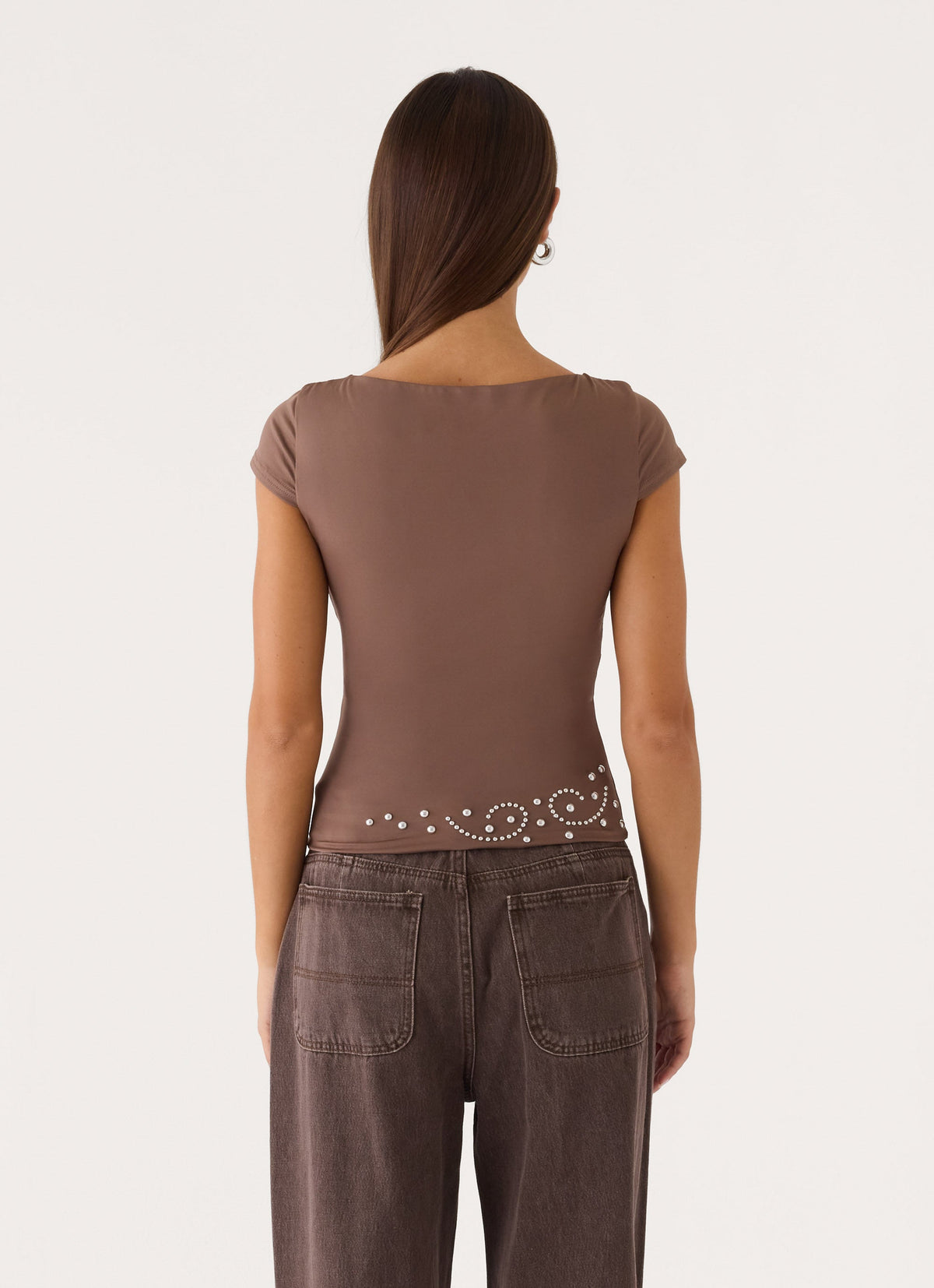 Ledger Jersey Top - Deep Taupe