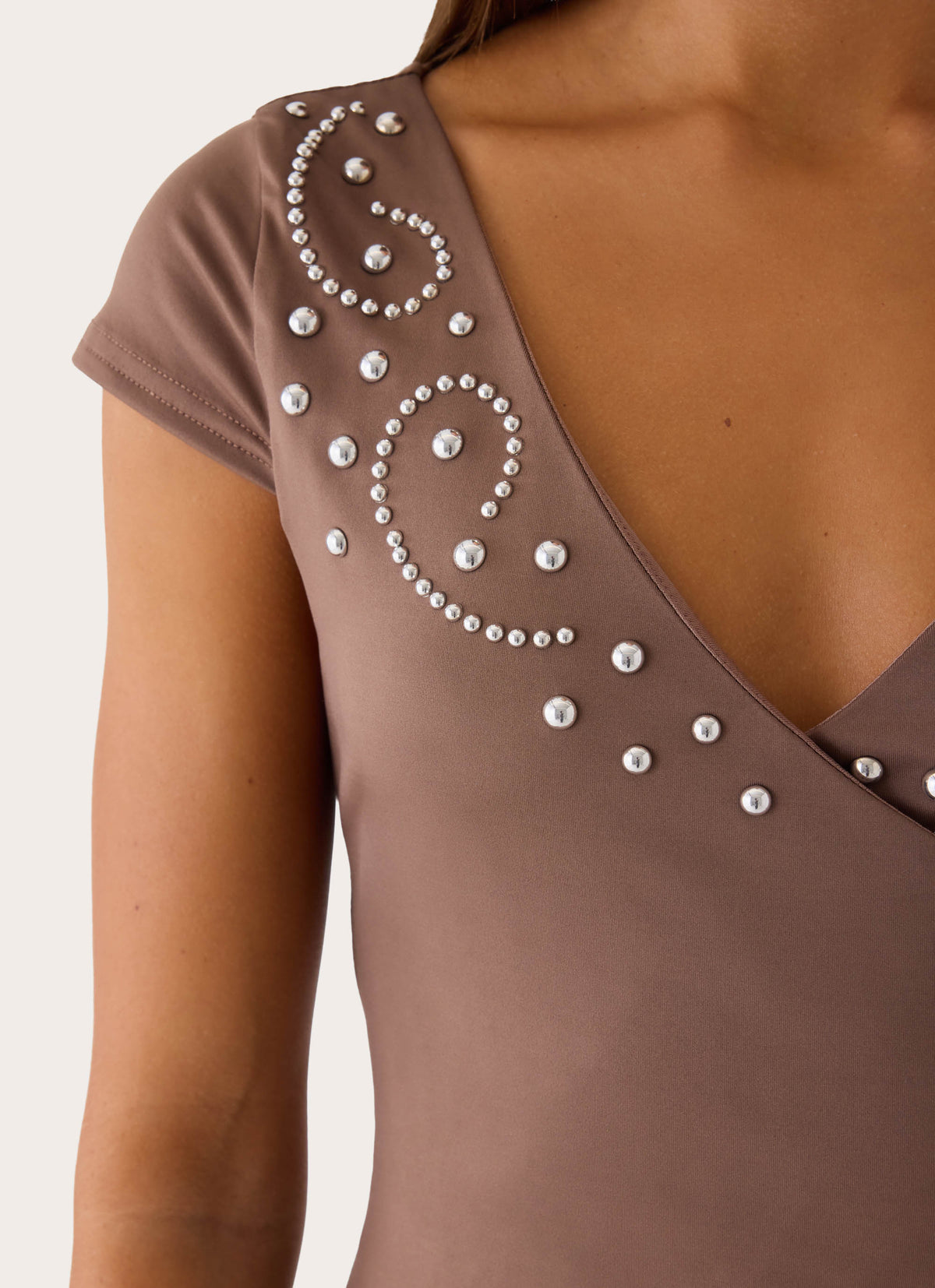 Ledger Jersey Top - Deep Taupe