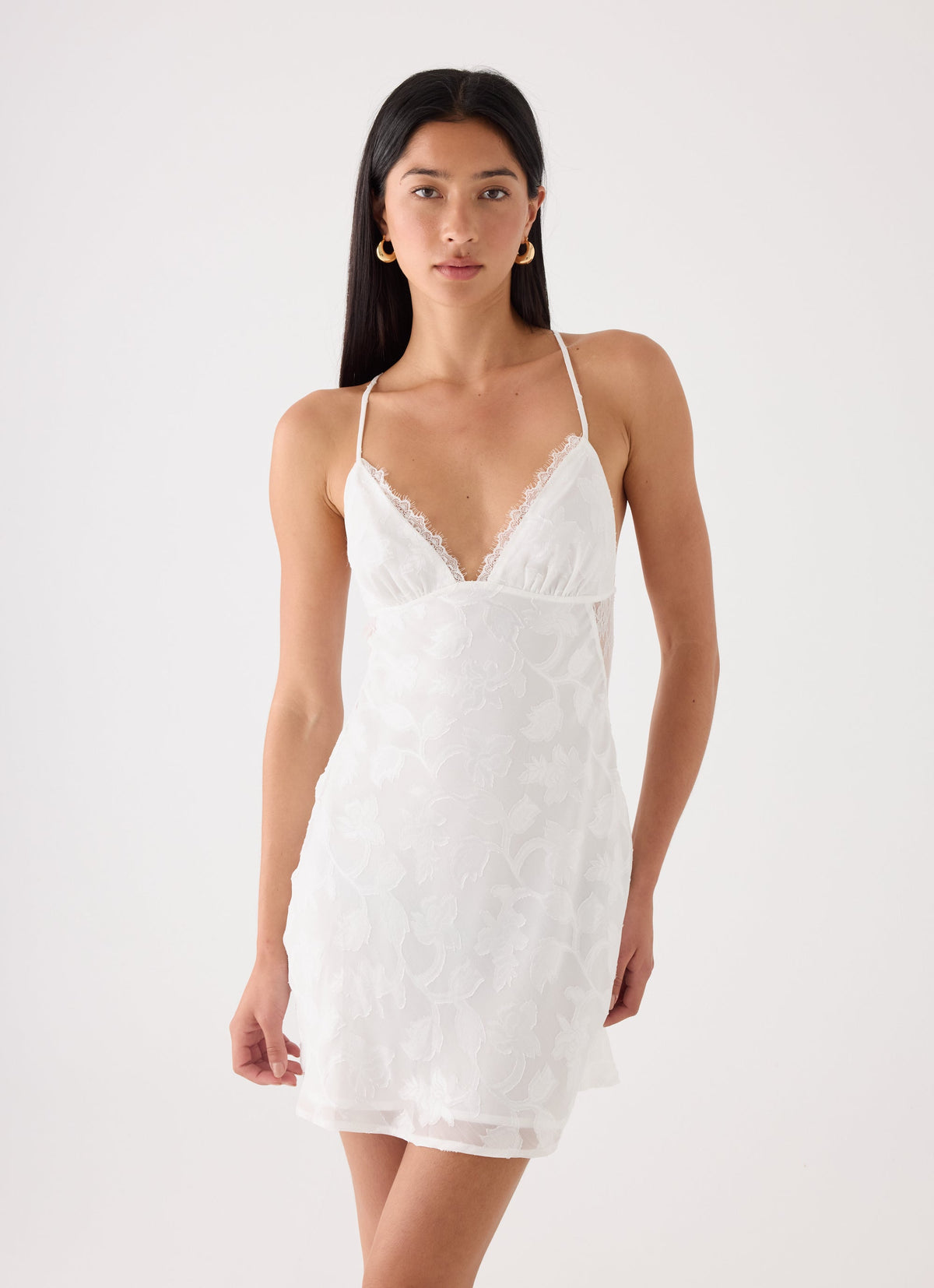 Leeana  Mini Dress - White