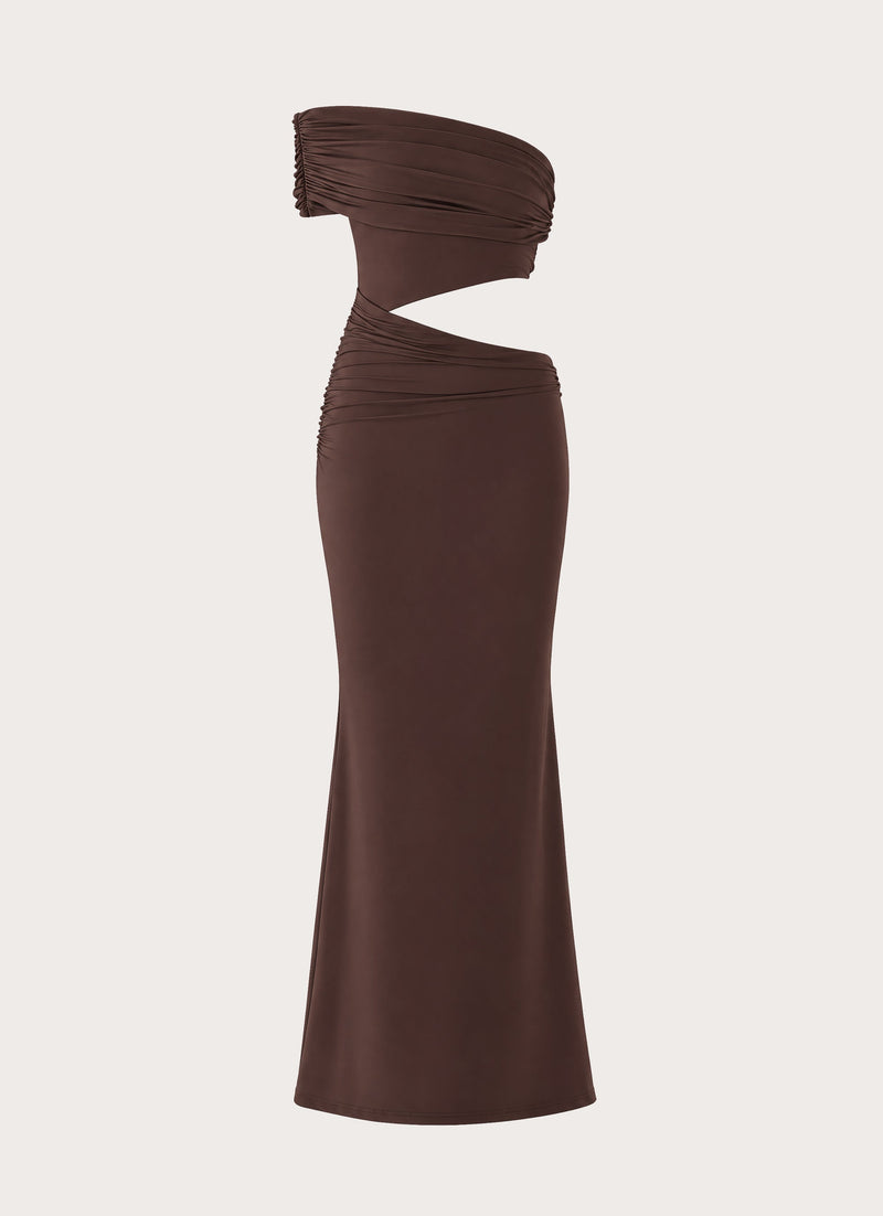 Lennen Maxi Dress - Chocolate
