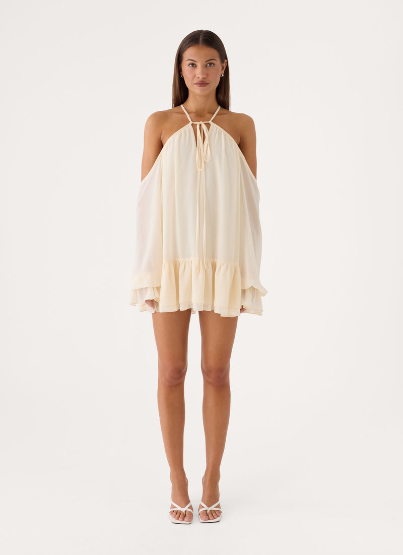Life Is A Party Mini Dress - Butter Yellow