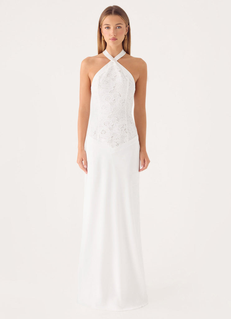 Lilas Maxi Dress - White