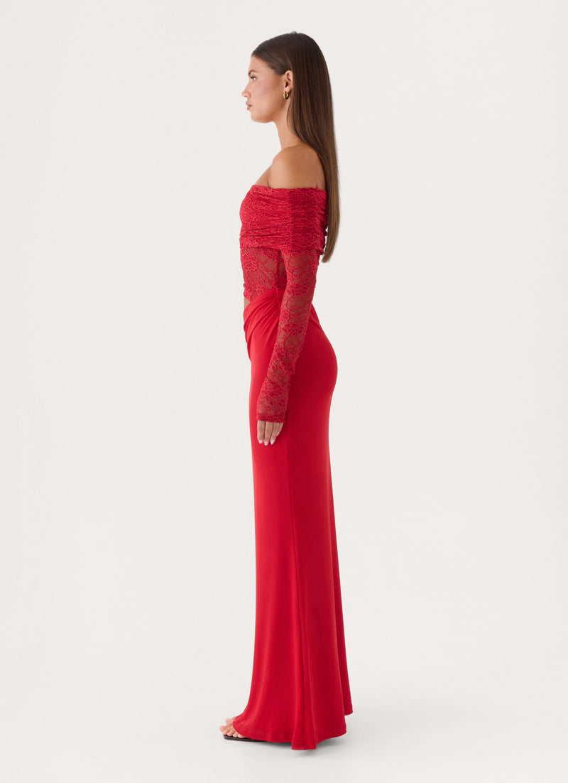 Linna Maxi Dress - Red