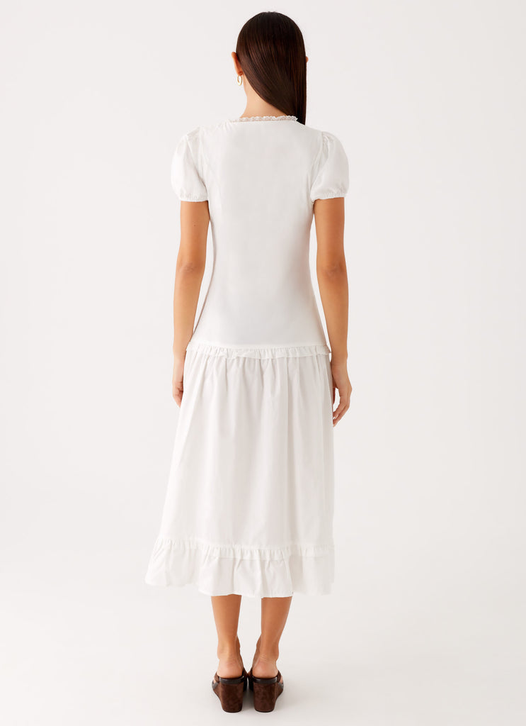 London Midi Dress White 3 Peppermayo