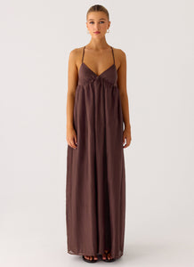 Losario Maxi Dress - Cool Chocolate