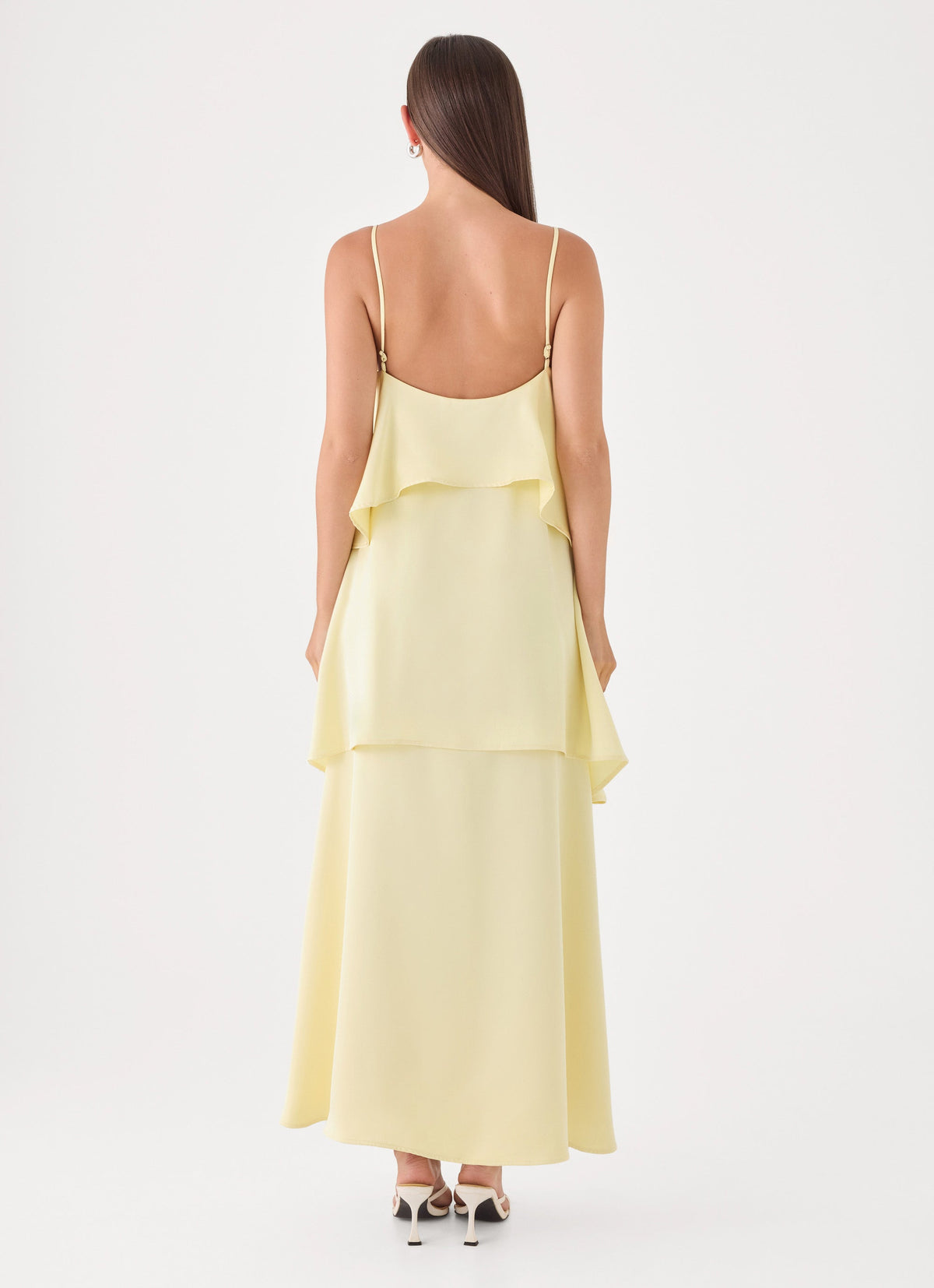 Lucy Tiered Maxi Dress - Yellow