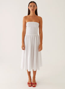 Lulie Shirres Midi Dress - Ivory