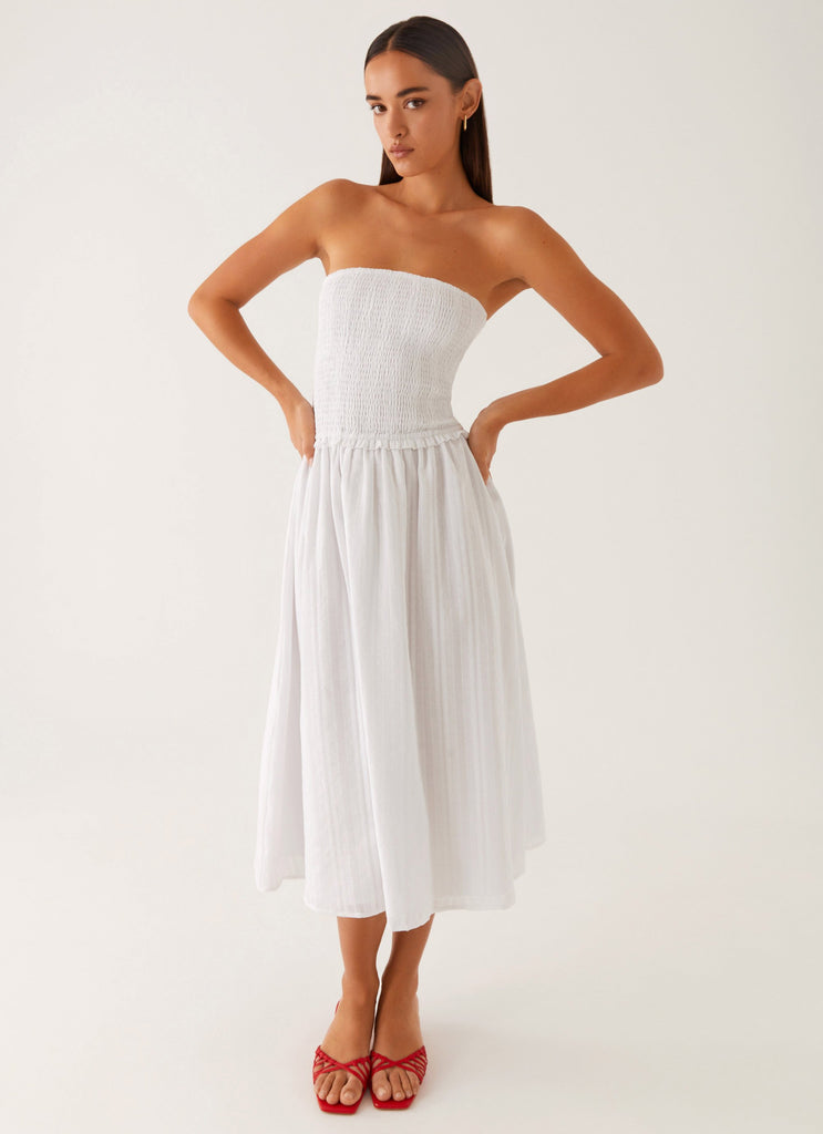 Lulie Shirres Midi Dress - Ivory