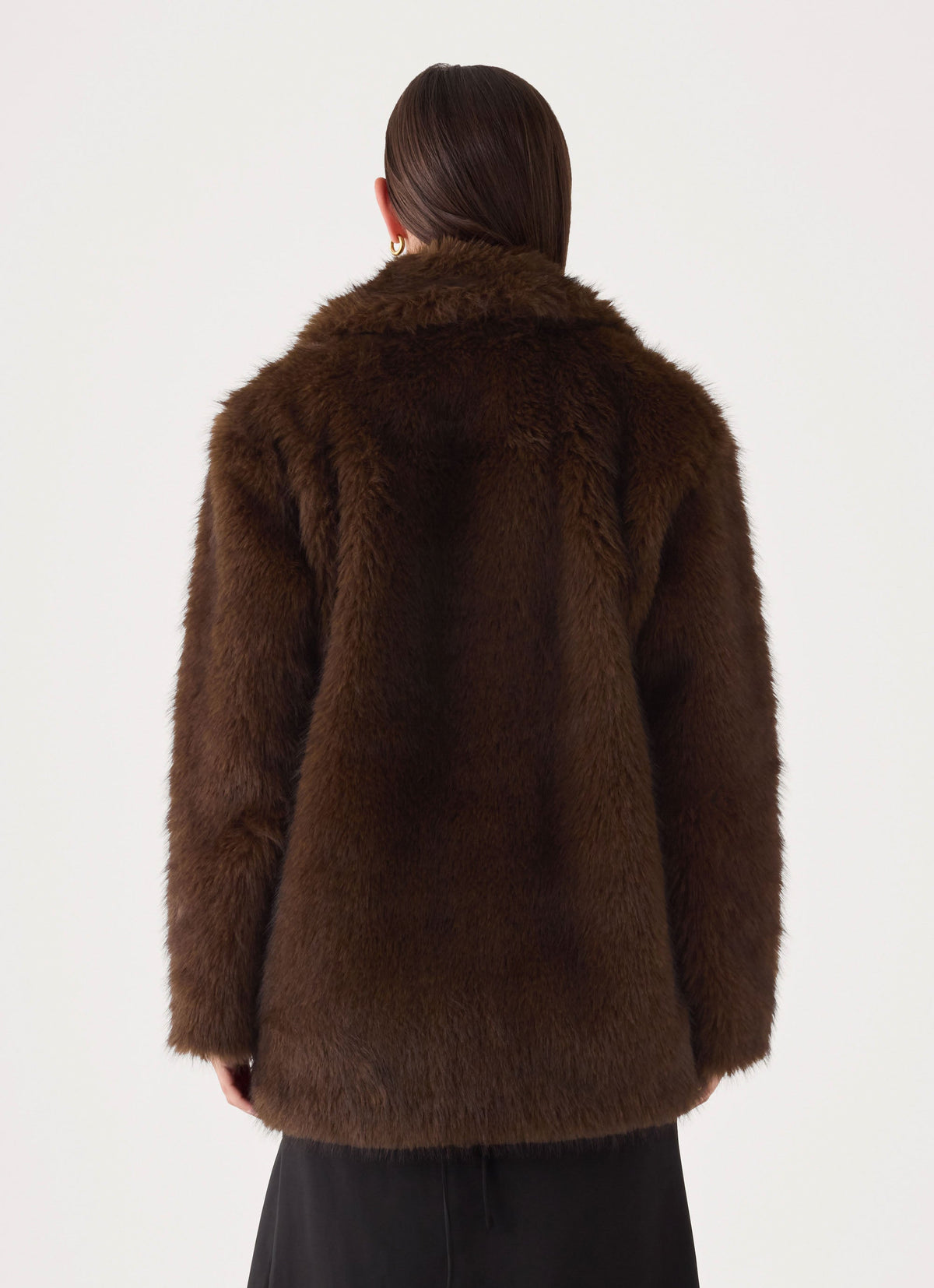 Lunaria Faux Fur Jacket - Brown