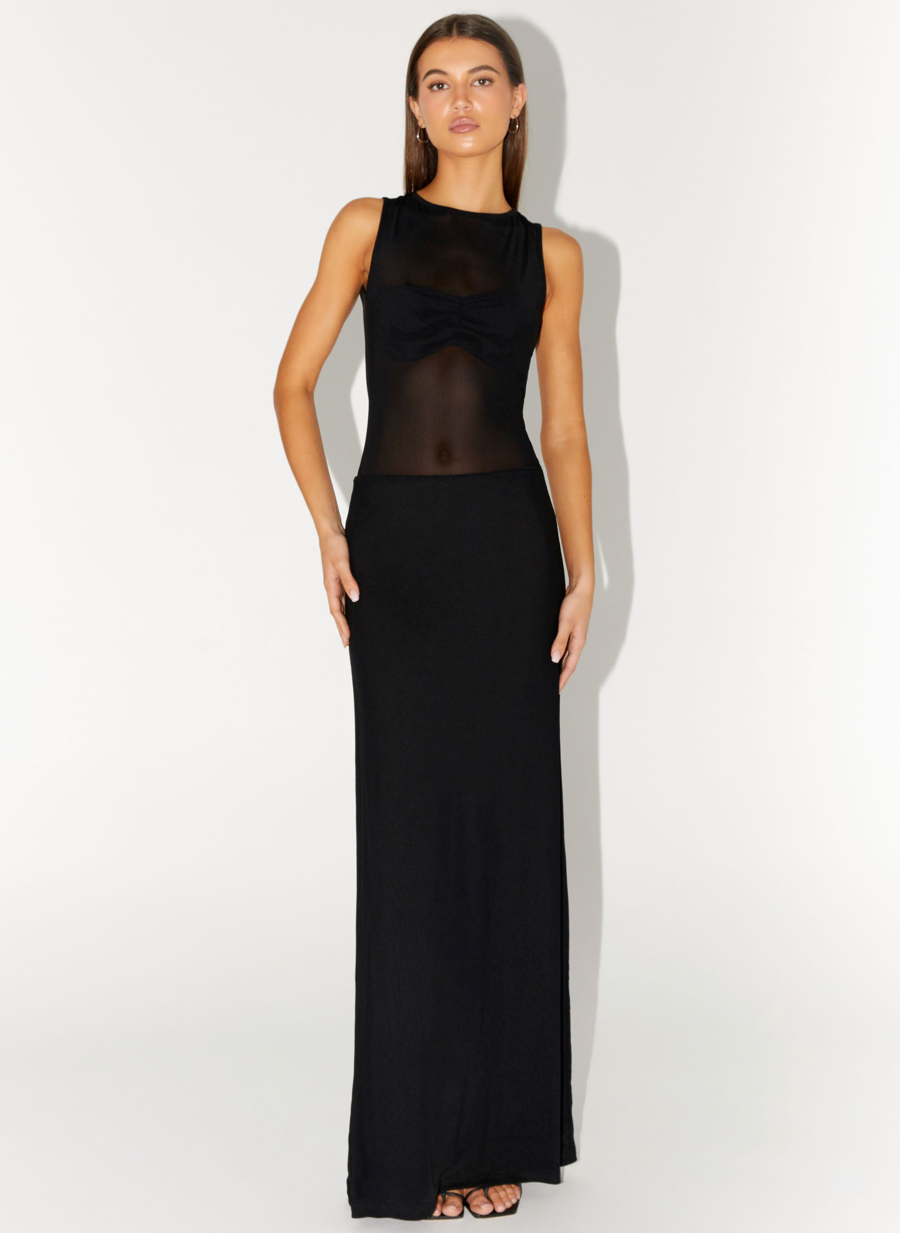 Lyria Mesh Maxi Dress