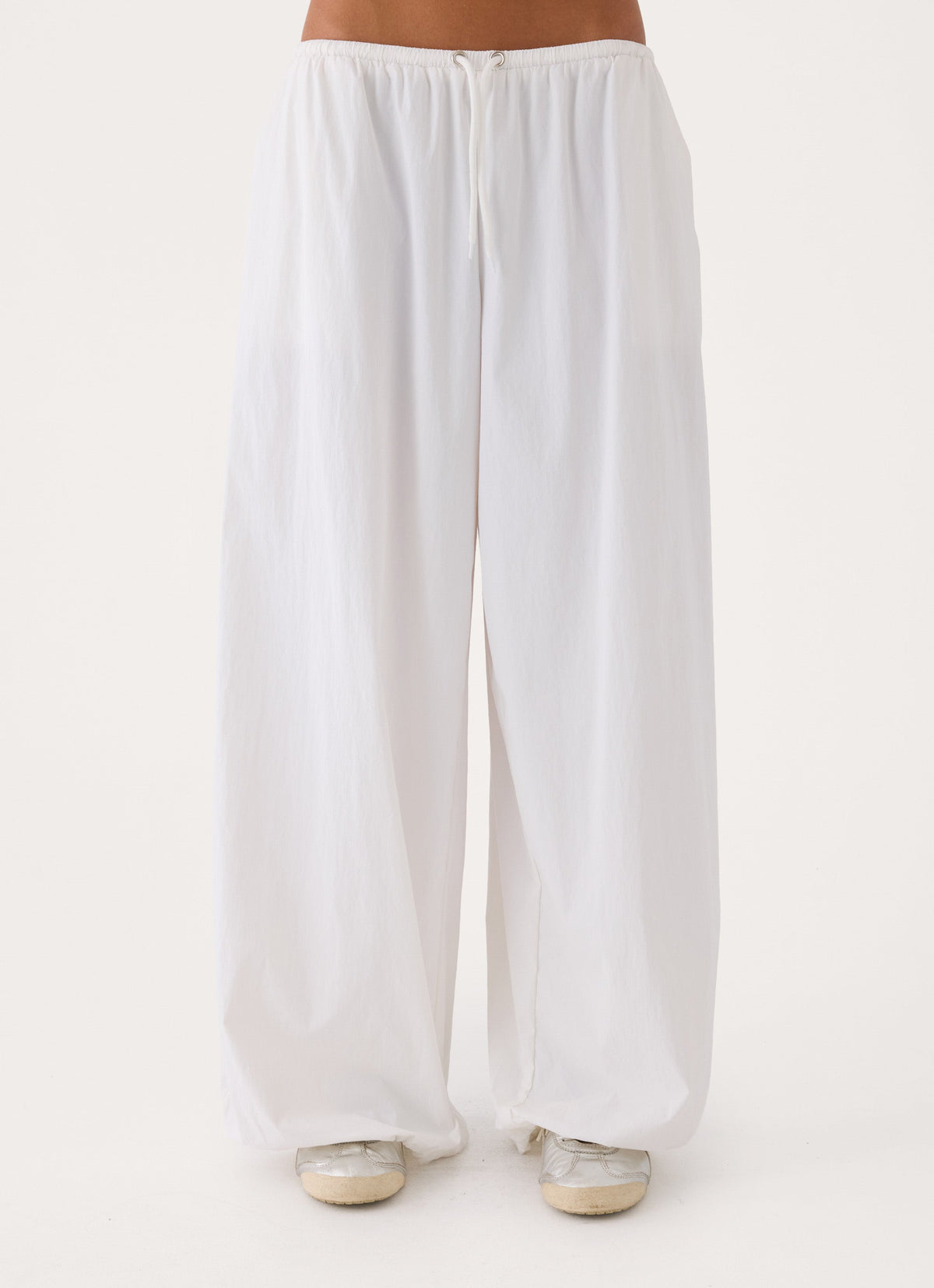 Main Character Parachute Pants - White