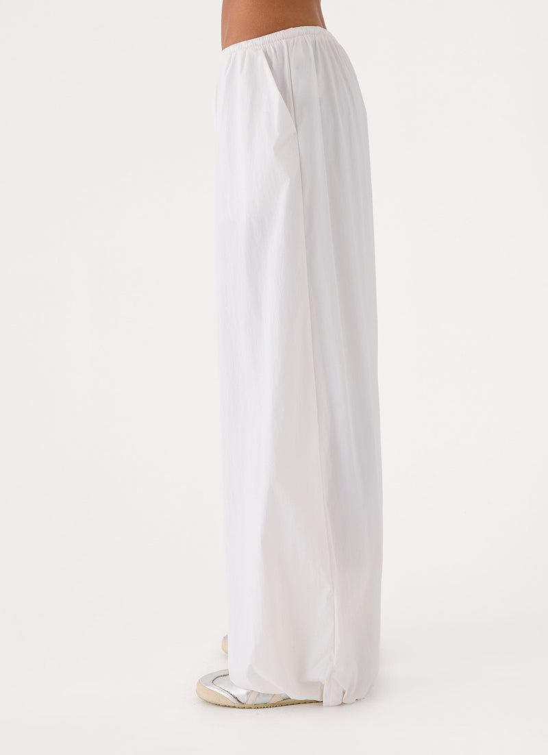 Main Character Parachute Pants - White