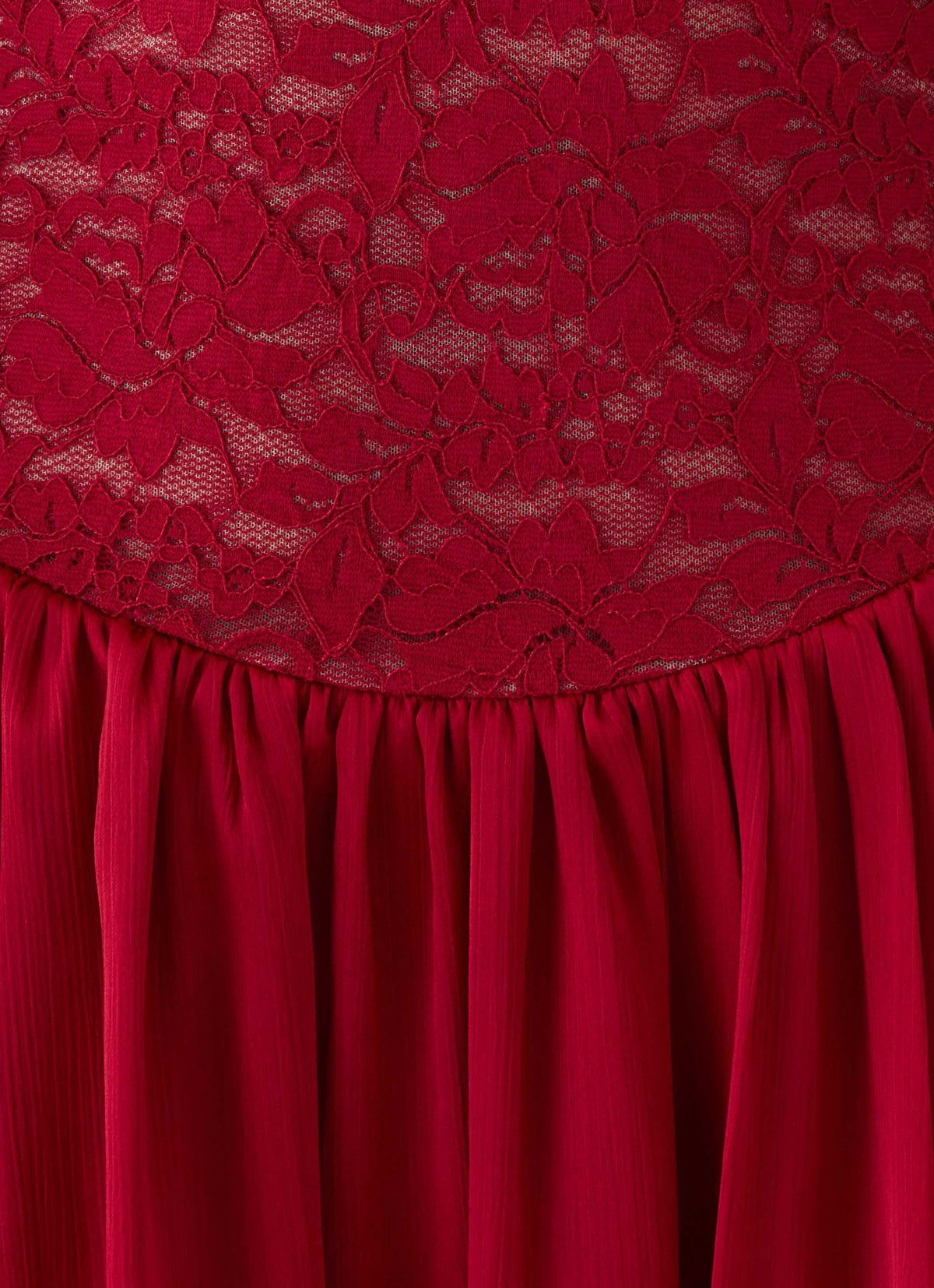 Mariana Lace Mini Dress - Red